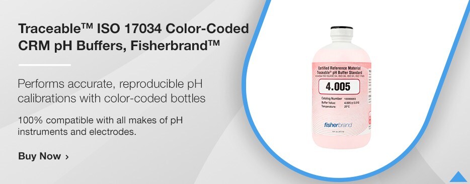 Traceable ISO 17034 Color-Coded CRM pH Buffers, Fisherbrand Traceable ISO 17034 Color-Coded CRM pH Buffers, Fisherbrand